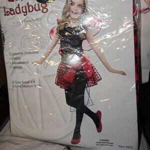 Girls Costume - Ladybug Dress Size M 8-10 - NEW